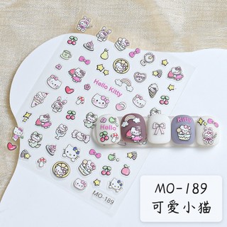 Miếng Dán Móng Tay 3d Hình hello kitty Dễ Thương