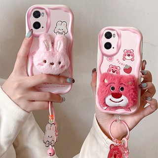 ốp lưng oppo a96 Dễ Thương Ốp Lưng Phối Lông Thời Trang Kèm Dây Đeo Xinh Xắn Cho oppo a76 oppo a96
