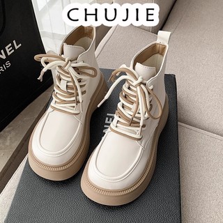 Chujie giày nữ boot nữ bột boot thời trang trăm mốt 2023 hotsale lót êm ái siêu nhẹ êm ái phối màu tinh tế fsx23a0uhi 43z231025