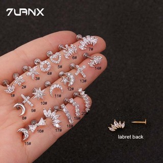 1 Khuyên Xỏ Cơ Thể Bằng Thép Không Gỉ Nhiều Kiểu Dáng