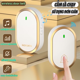 Chuông Cửa Không Dây Thông Minh Xuyên Tường Chống Nước Truyền Xa 300m Cực Nhạy -