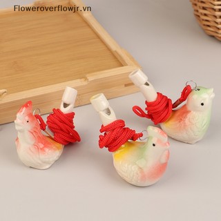1 còi thổi nước hình chim bằng gốm sứ dễ thương