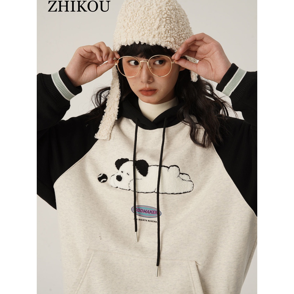 ZHIKOU Áo Khoác hoodie áo khoác nữ zip hoodie Fashion Thanh lịch fashionable Độc đáo WWY2410GFW 3Z240115