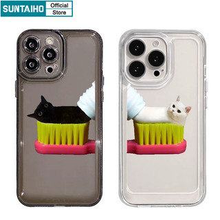 Suntaiho Ốp Điện Thoại TPU Mềm Trong Suốt Chống Sốc In Hình Cho Iphone 15 14 12 13 11 Pro Max IP 7 8 Plus Iphon X Xs XR Xs Max