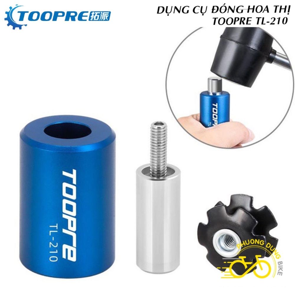 Bộ dụng cụ đóng hoa thị cho phuộc xe đạp TOOPRE TL-210