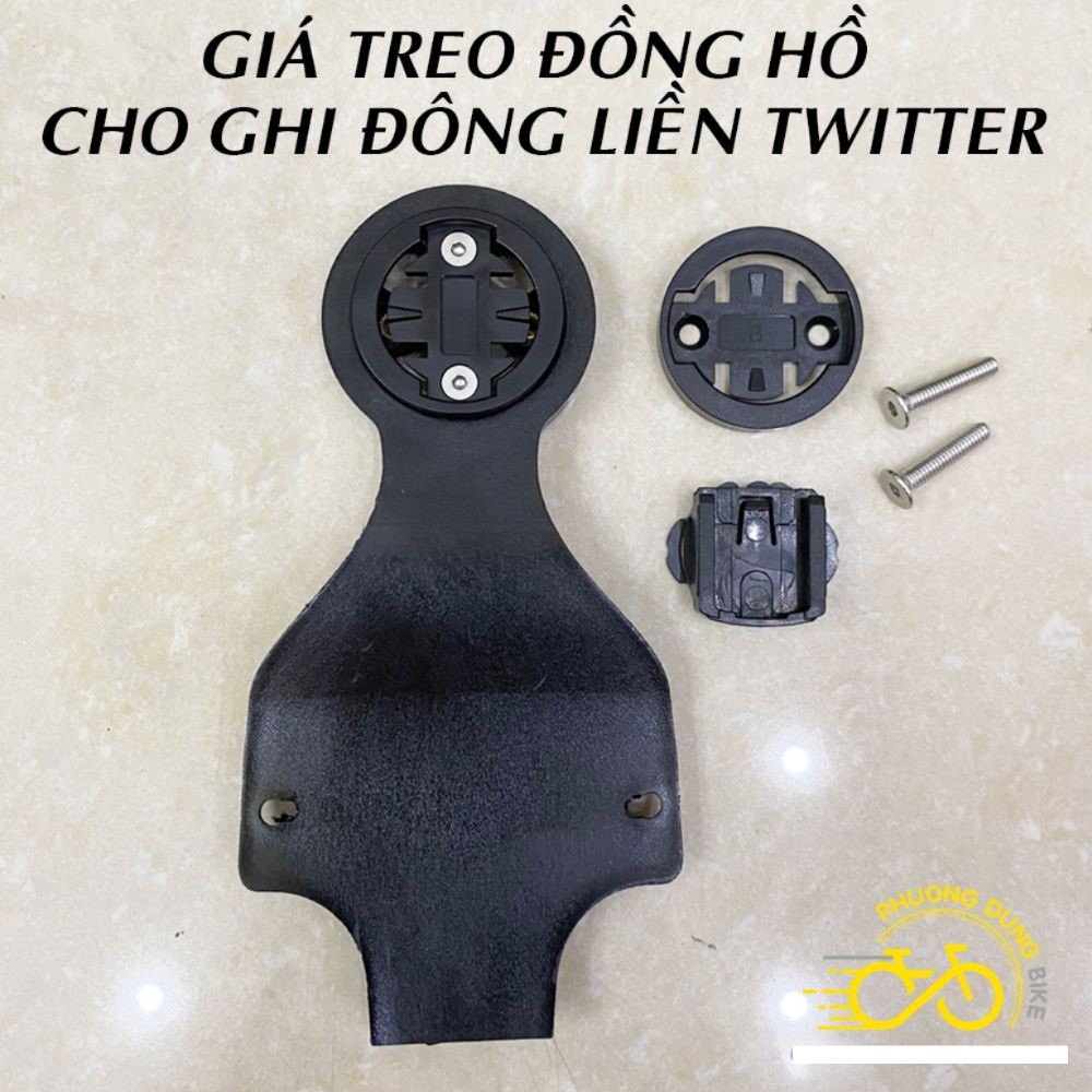 Giá nhựa bắt đồng hồ cho ghi đông liền xe đạp TWITTER