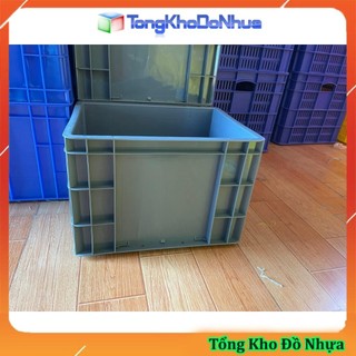  Thùng nhựa L4 Kích thước: 400x300x280mm xám  dùng nuôi cá đựng dụng cụ đồ nghề Lọc thùng nhựa cá cảnh  hồ cá cả 