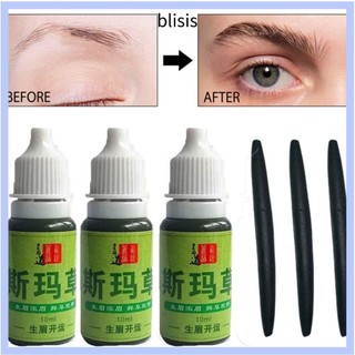 Chất lỏng tăng trưởng lông mày BLISISIS, 10ml Usma Grass Cilia Growth Nuôi dưỡng chất lỏng, Chiết xuất nuôi dưỡng lông mi dạng lỏng mọc lông mi