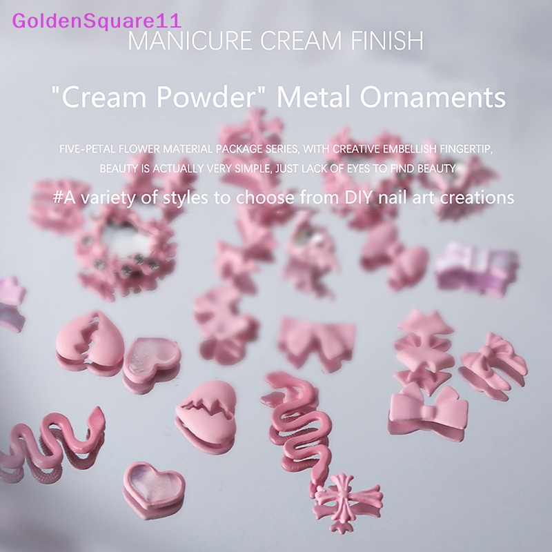 Set 5 Phụ Kiện Trang Trí Móng Tay 3d Hình Nơ / Trái Tim Xinh Xắn vn