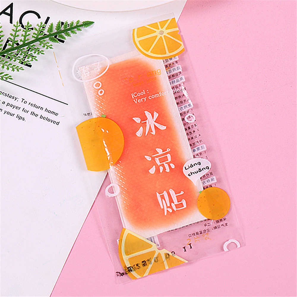 Gói 2 Miếng Dán Phòng Chống Say Nắng Và Giảm Sốt Cho Trẻ Sơ Sinh Và Người Lớn Làm Mát Cơ Thể, Giảm Giá