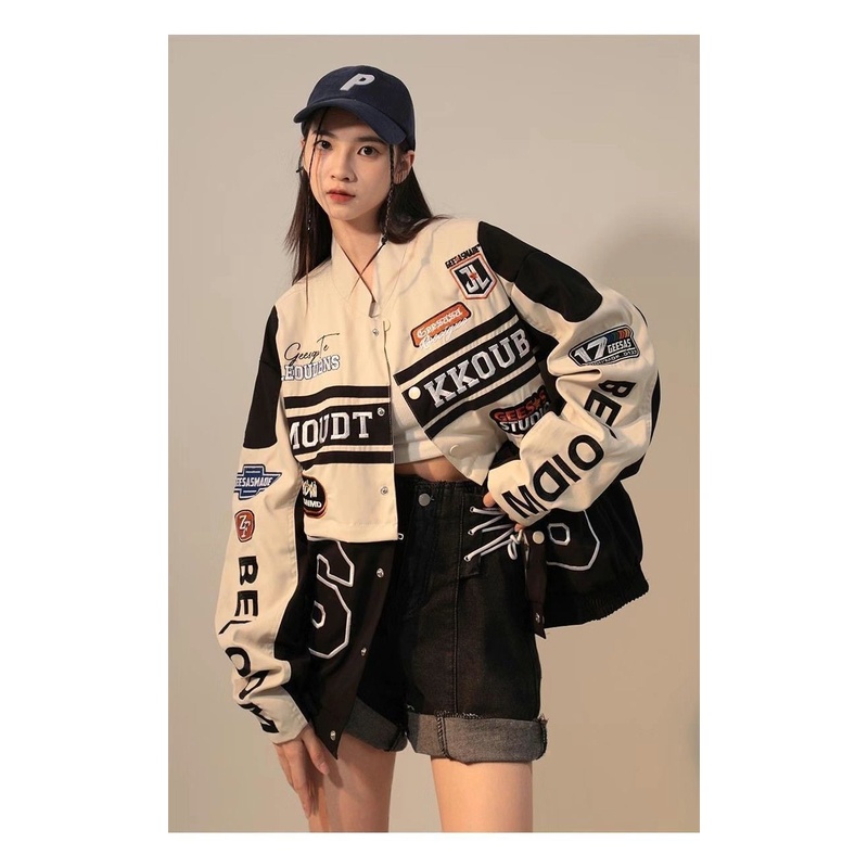 Áo Khoác Bóng Chày Phong Cách Mỹ Cổ Điển Thời Trang Xuân Thu Cho Nam Và Nữ