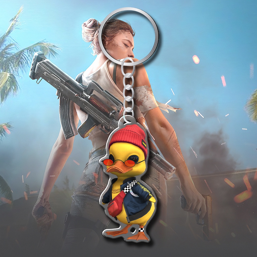 Móc Khoá Free Fire Avron Thám Tử Panda Rockie Game FPS Sinh Tồn Chibi Cute Trang Trí Túi Sách, Balo, Cặp Sách