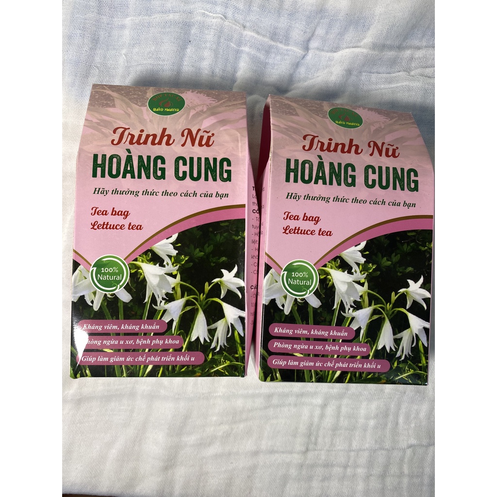 Hộp 40 gói trà túi lọc trinh nữ hoàng cung Bảo Khang, trinh nữ hoàng cung, tốt cho chị em phụ nữ, cân bằng nội tiết tố