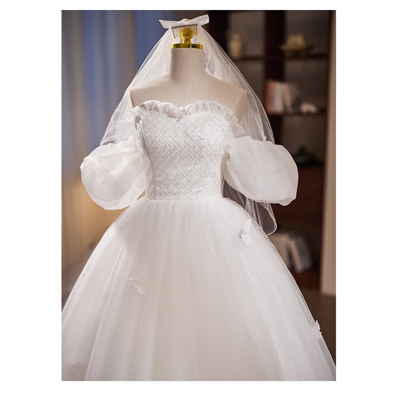 Mới Đầm Cưới Dài Trung Bình Màu Trắng Đơn Giản Thời Trang Cho Cô Dâu / Đi Biển / Trăng Mật / Học Sinh