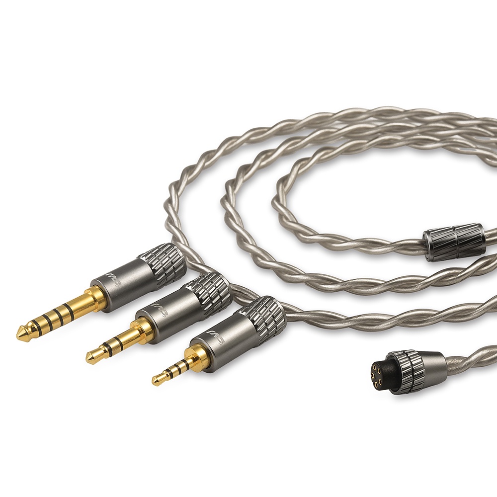 Dây Cáp Nối Nâng Cấp Tai Nghe Mạ Bạc ls200 Kèm mic 2.5 3.5 4.4 type c Cho kz konoka