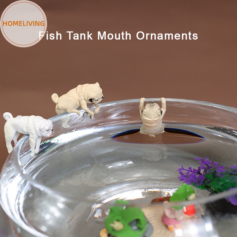 Homeliving Đồ Trang Trí Bể Cá / Cún Hoạt Hình Bằng Nhựa resin Dễ Thương