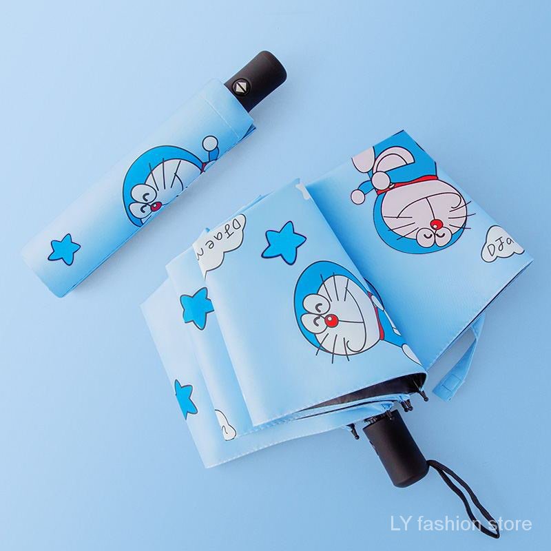 Doraemon Dù Gấp Tự Động Họa Tiết Hoạt Hình Dễ Thương
