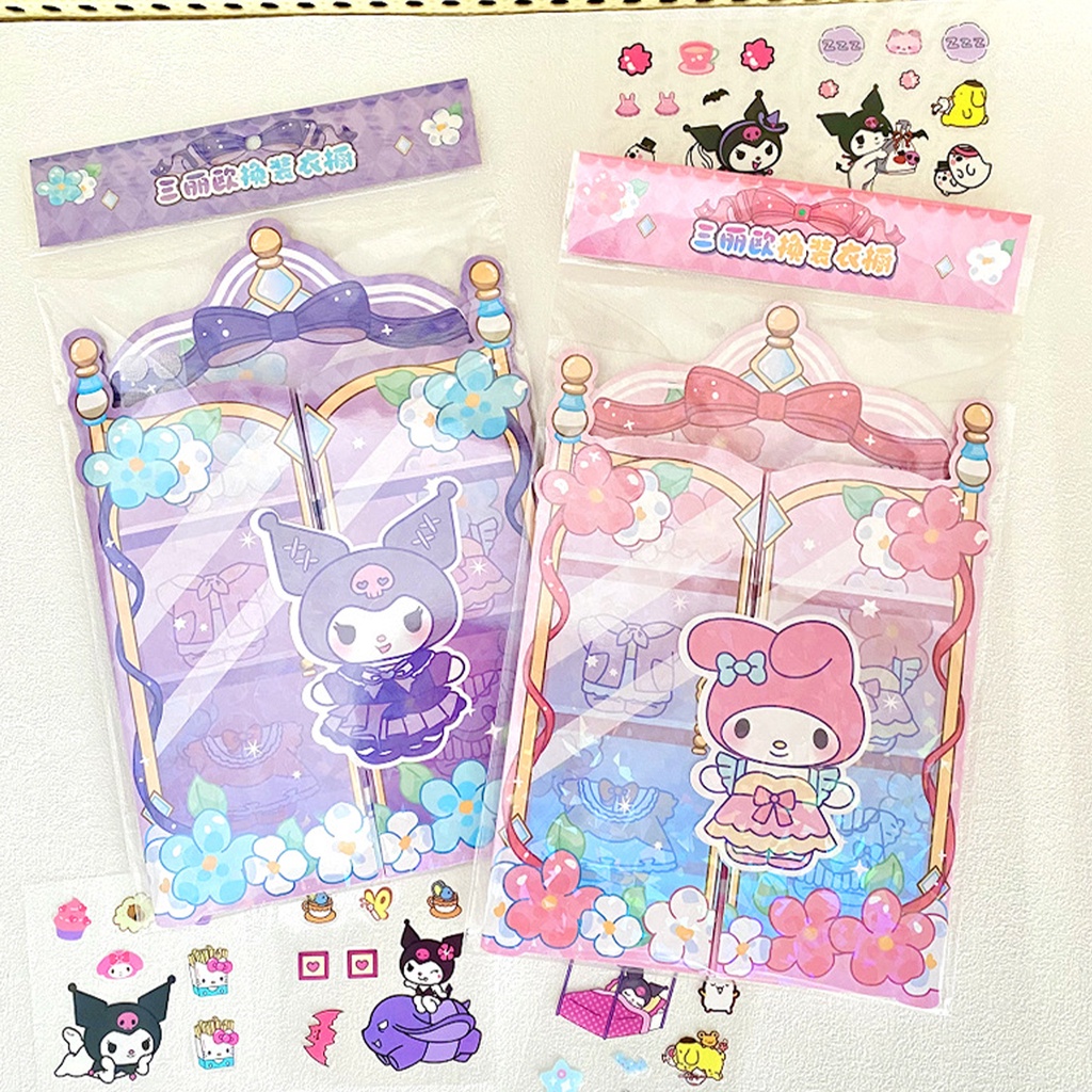 Sanrio Miếng Dán Trang Trí Quần Áo Búp Bê Màu laser Không Cắt diy tz060