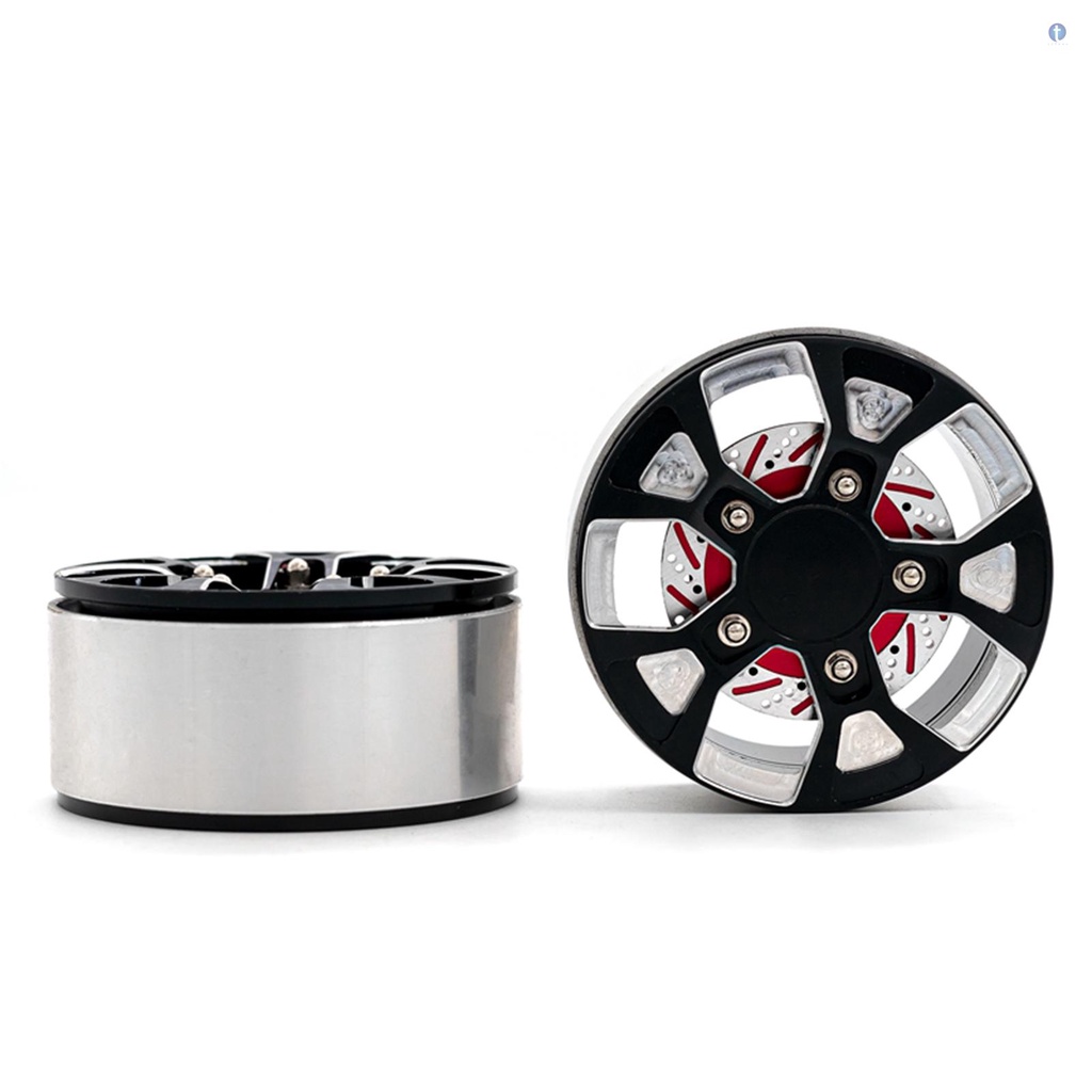 Rc Set 4 Vành Bánh Xe Thay Thế 2.2inch Bằng Hợp Kim Nhôm Cho Xe Hơi Điều Khiển Từ Xa trx4 axial scx10 90046 scx10 iii axi03007 axi03003