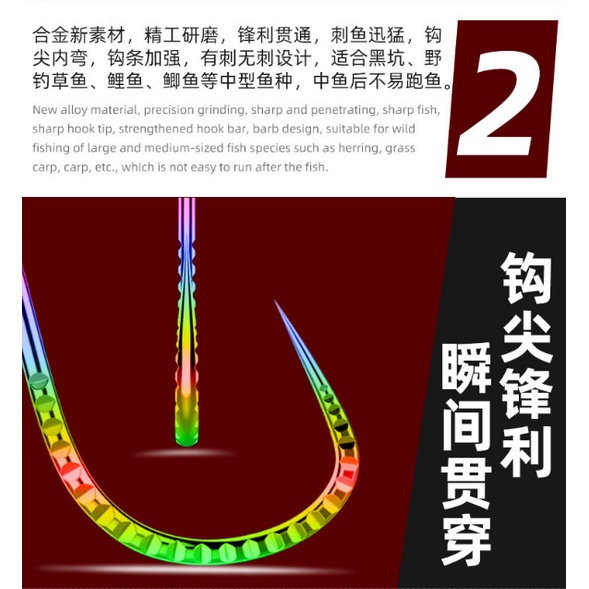 Móc Câu Cá Bằng Hợp Kim Thép kanto Chất Lượng Cao