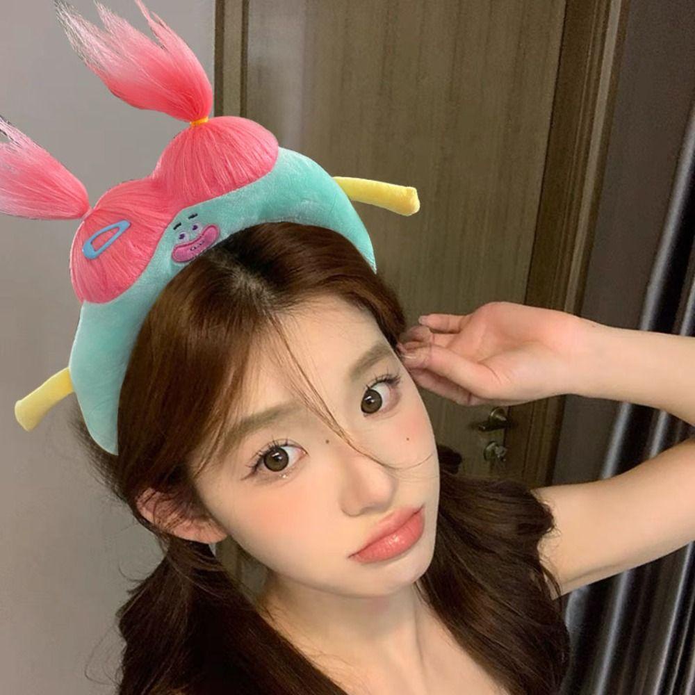 Daron1 Băng Đô Vải Lông Họa Tiết Hoạt Hình Vui Nhộn Phong Cách Hàn Quốc