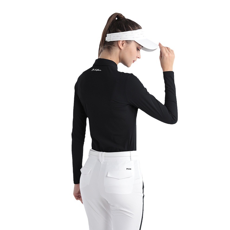 PGM Golf Áo thun dài tay dành cho nữ Vải thể thao hàng đầu Quần áo thể thao thời trang mềm mại và thoải mái