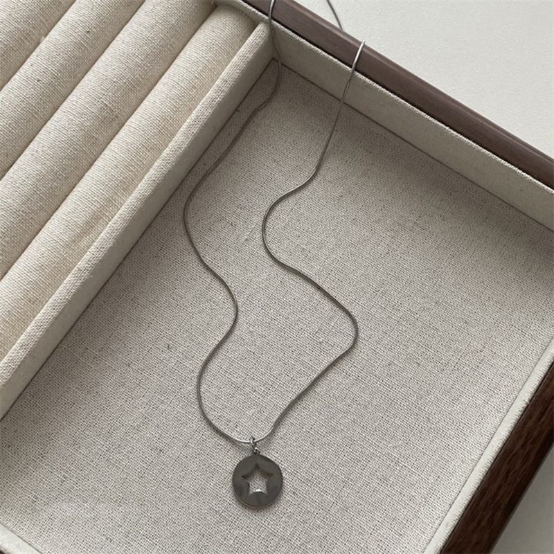 Vòng cổ Xương Rắn Xương Rắn Ngôi Sao Mặt Trăng Ngôi Sao Năm Cánh Phong Cách retro