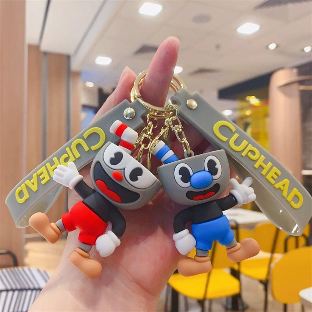 Mmluck cuphead Móc Khóa Đồ Chơi Bằng pvc Mặt Dây Chuyền Thần Cupid Vui Nhộn Thời Trang hobby