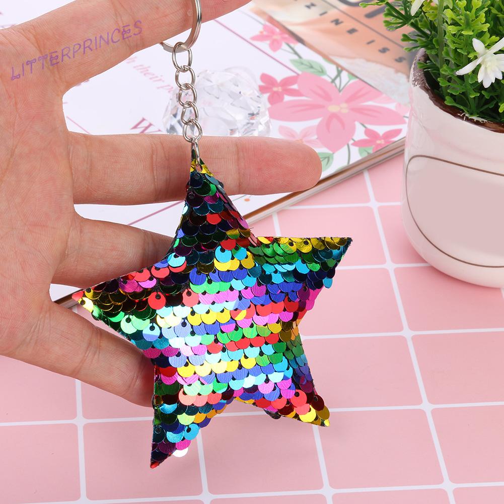 Móc Khóa Ba Lô Hình Ngôi Sao Lấp Lánh Nhiều Màu Sắc Dành Cho Bé Gái