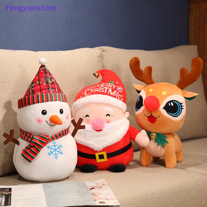 Búp Bê Nhồi Bông Hình Ông Già Noel Và Tuần Lộc Đáng Yêu