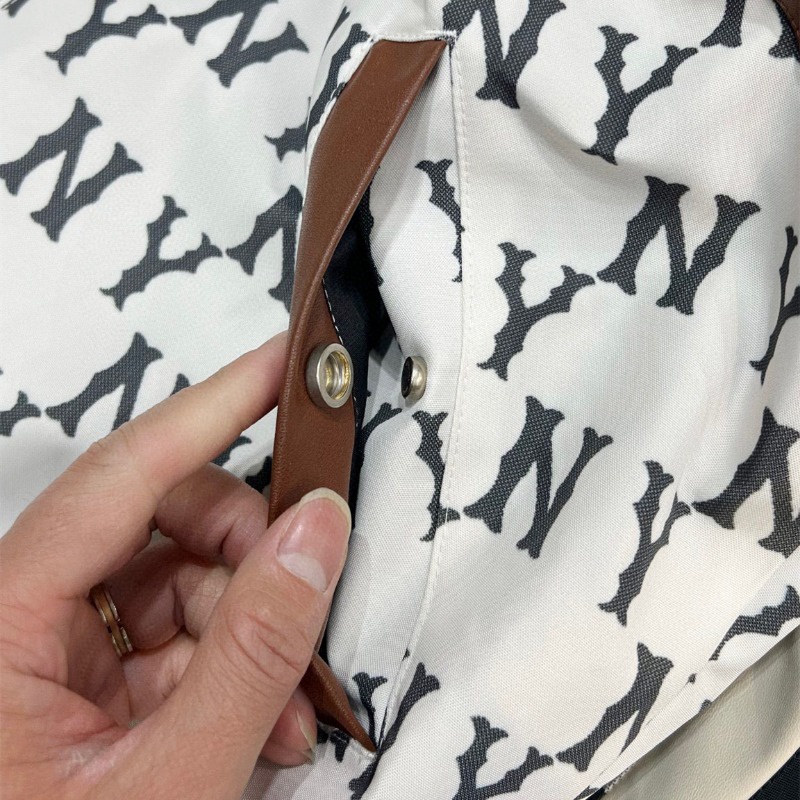 Mlb Áo Khoác Bóng Chày Chính Hãng 100% Thêu logo ny Phối Khóa Kéo Phong Cách Hàn Quốc Cho Nam Và Nữ