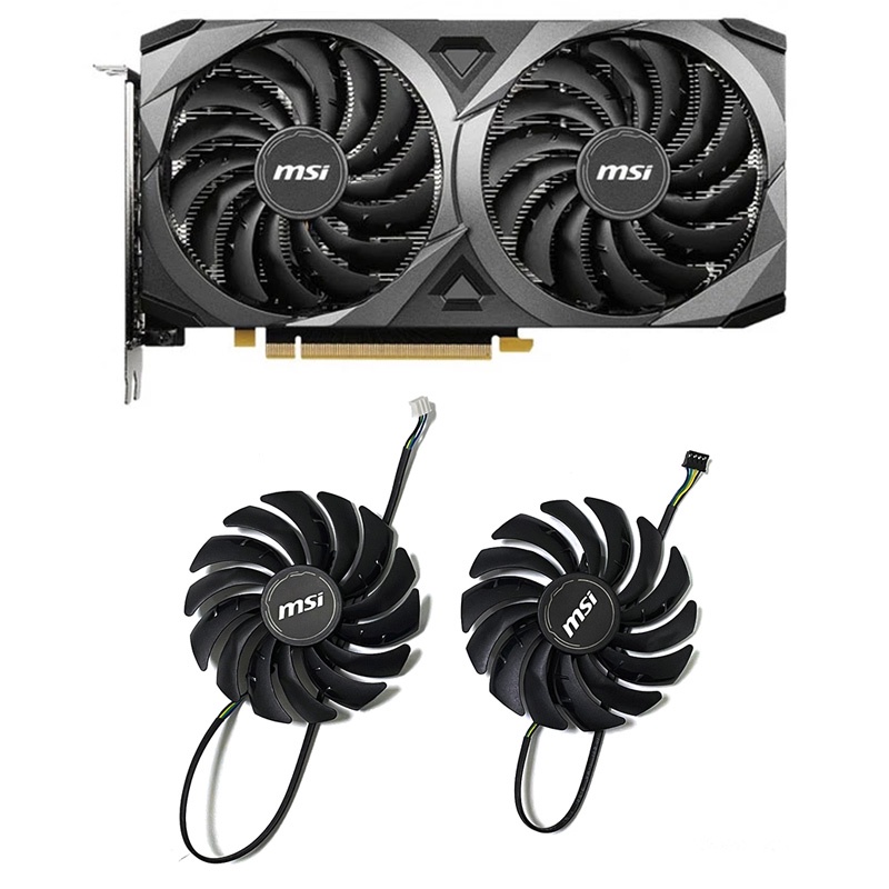 Quạt Tản Nhiệt Cpu 95mm rtx3060 gpu Chuyên Dụng Cho Thẻ Đồ Họa msi rtx 3070 3060 3060ti ventus 2x oc