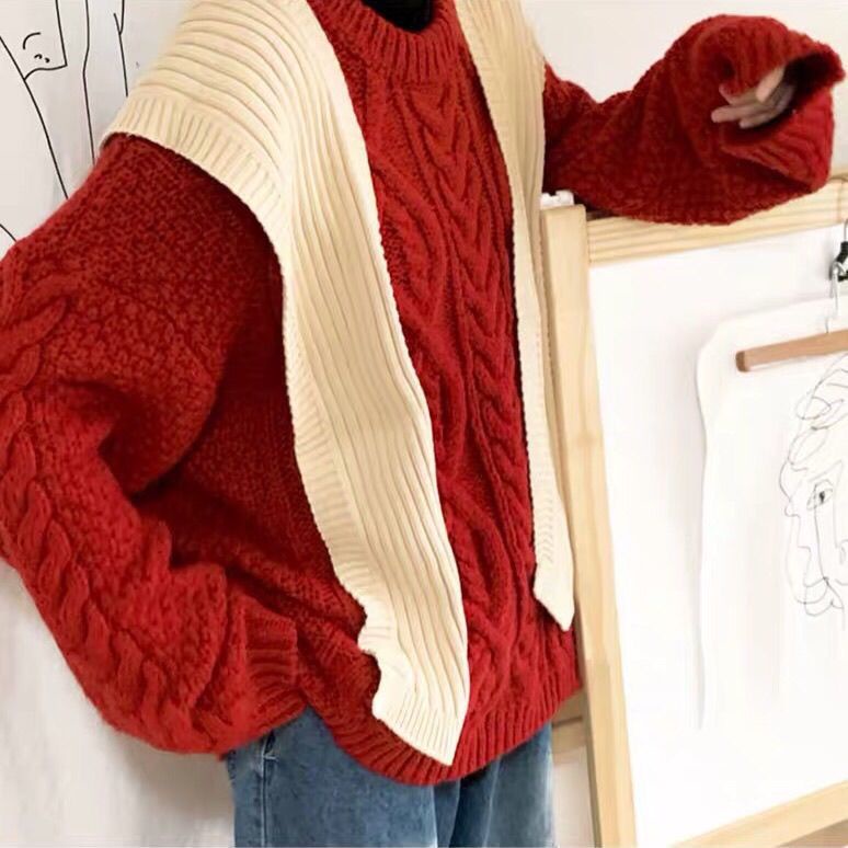 Khăn Choàng Cổ Bằng Len Dệt Kim Thắt Nút Thời Trang Xuân Thu Cho Nữ