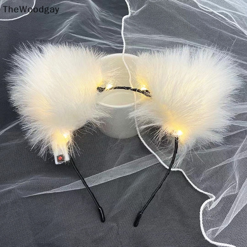 Băng Đô Tai Cáo Dễ Thương Có Đèn Dùng Hóa Trang Tiệc halloween