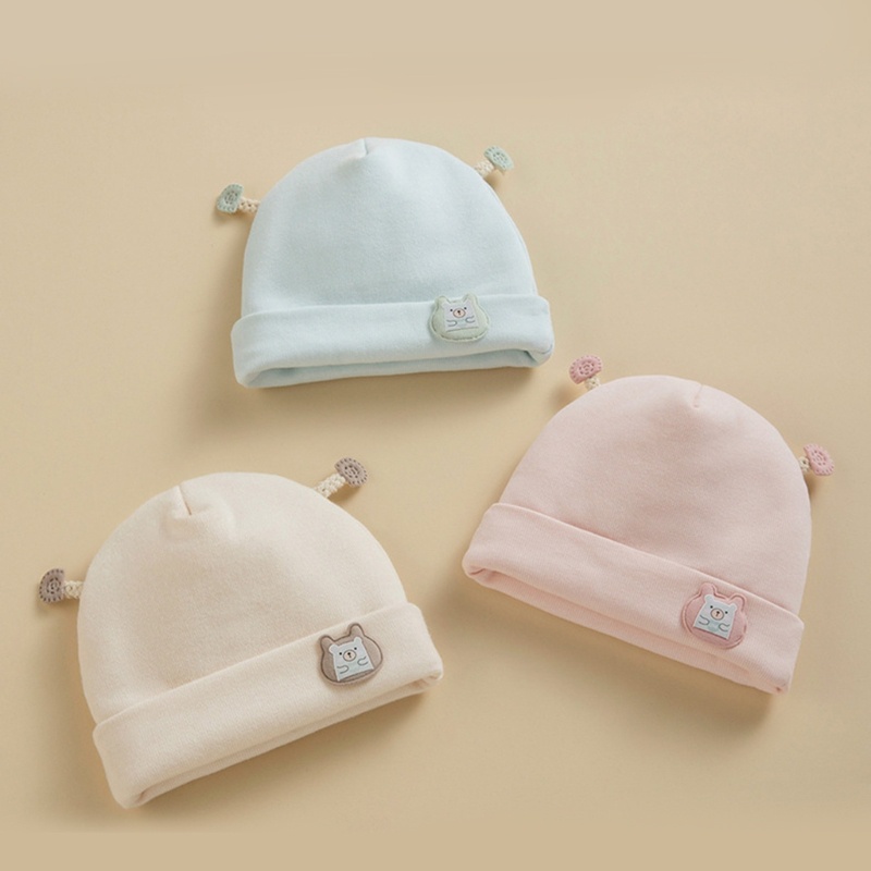 Mũ Beanie Chống Gió Giữ Ấm Mùa Đông In Hình Động Vật Hoạt Hình Dễ Thương Cho Bé Trai Và Gái 0-3 Tháng Tuổi