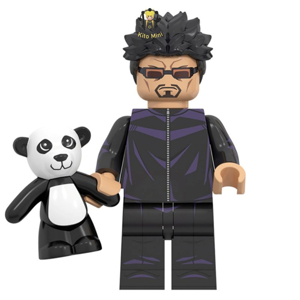 Minifigures Jujutsu Kaisen Chú Thuật Hồi Chiến Lắp Ráp Anime Panda Kento Satoru WM6140 6149