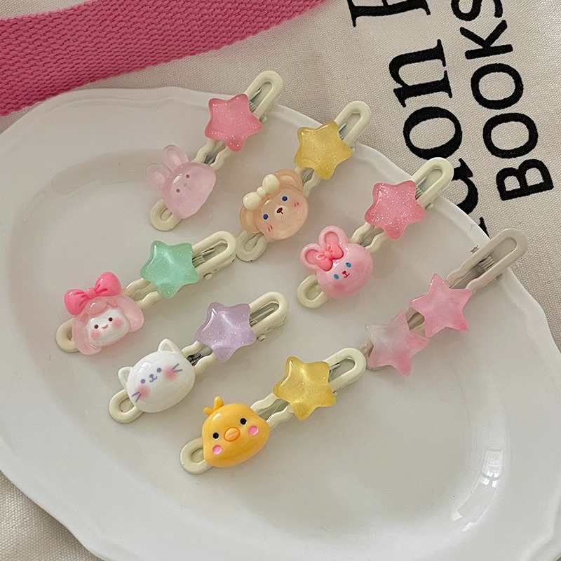 Dễ Thương Kẹp Tóc Hình Ngôi Sao Xinh Xắn Cho Bé Gái