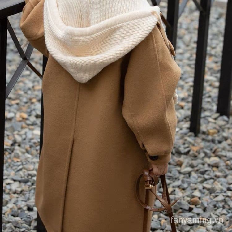 Áo Khoác Len Dáng Dài Thời Trang Hàn Quốc 2023 Cho Nữ