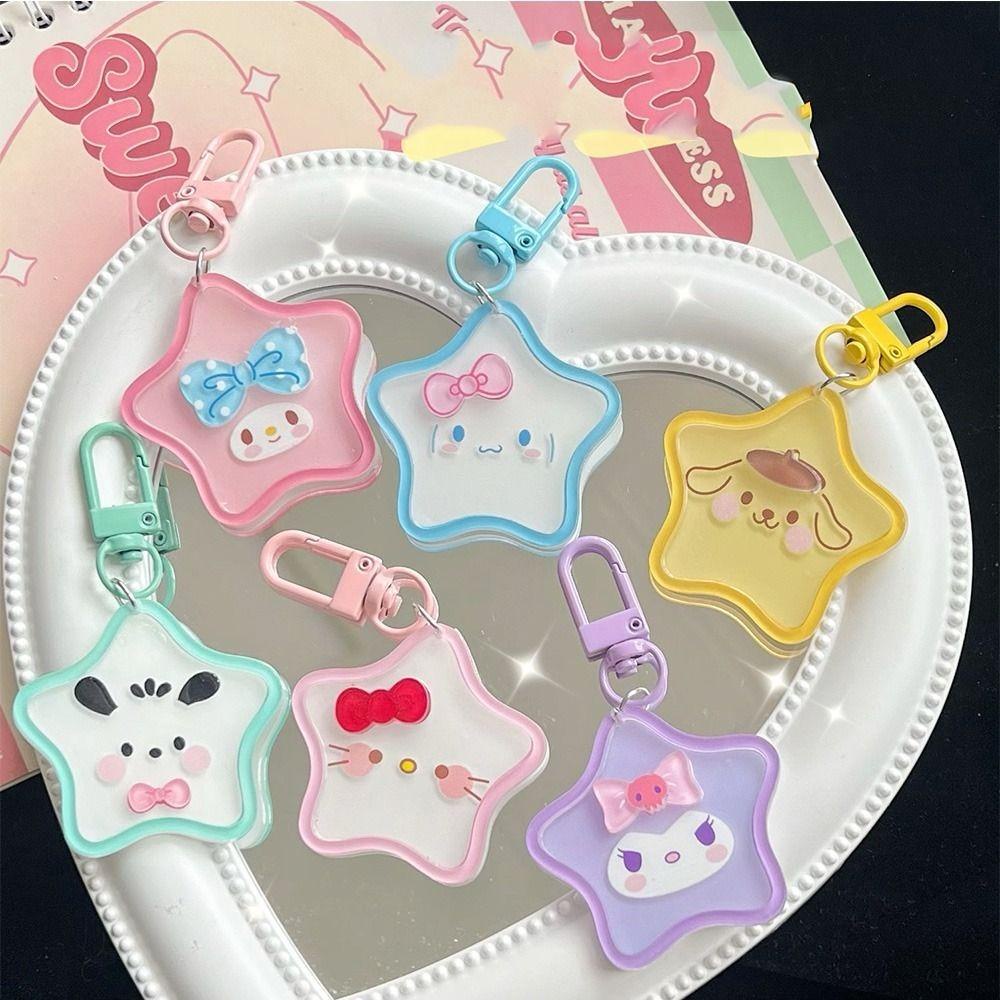 Mmluck Móc Khóa Ngôi Sao Năm Cánh Thiên Thần mymelody kitty kuromi acrylic Dễ Thương pompompurin pochacco cinnamoroll Cho Trẻ Em