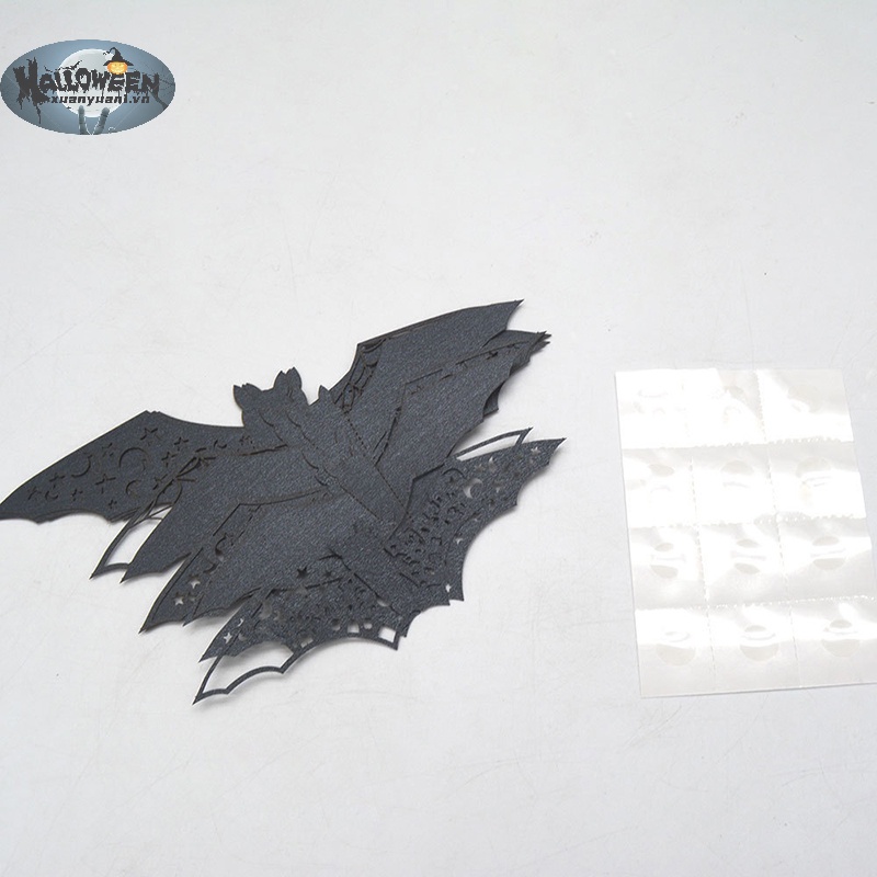 Set 12 / 24 / 36 sticker Dán Tường Hình Dơi 3d Trang Trí halloween
