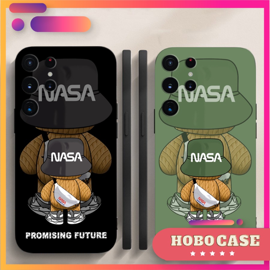 Ốp lưng Samsung Galaxy S22 Ultra, S23 Ultra cạnh viền vuông, có bảo vệ camera in hình NASA