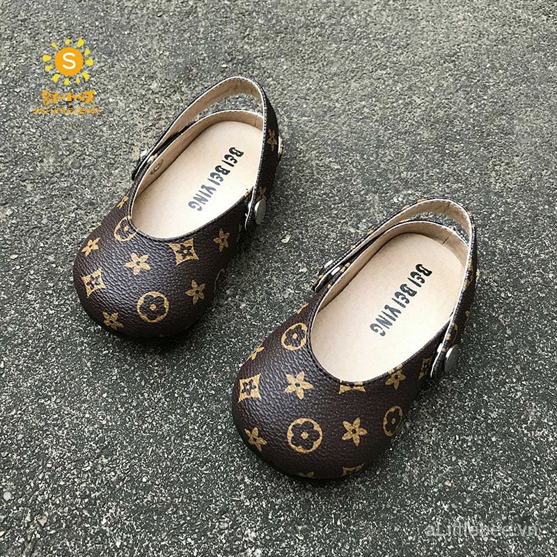 Giày Búp Bê Da Đế Mềm Đính Nơ Phong Cách Hàn Quốc Cho Bé Gái