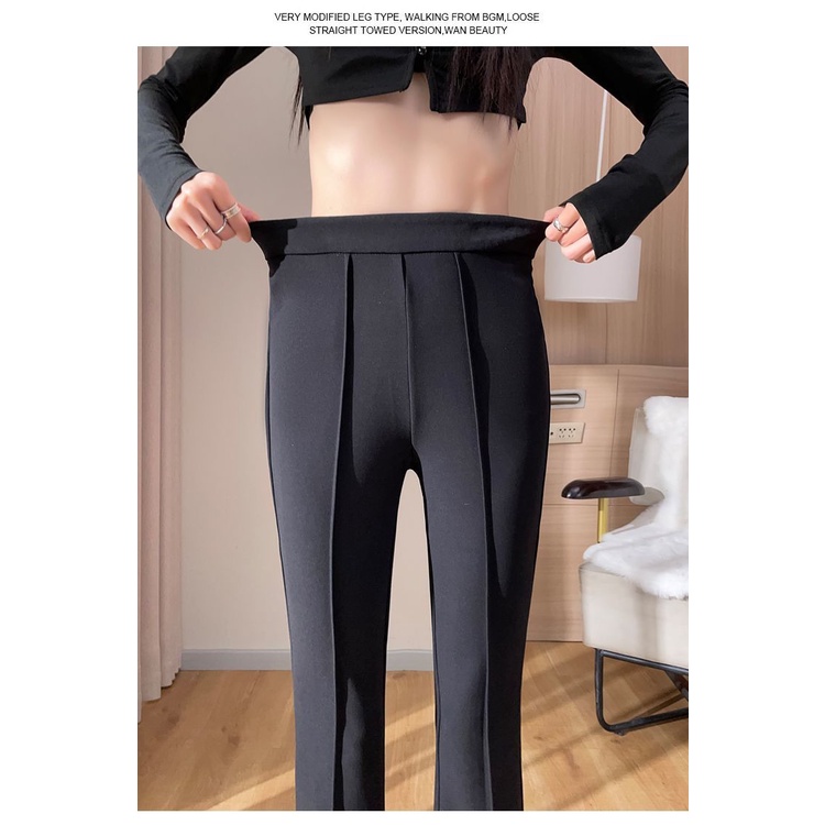 Quần Dài Nữ Màu Đen Lưng Cao 40-100kg c11905