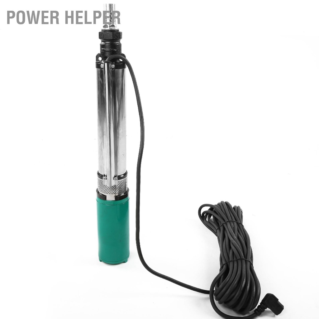 Power Helper Máy bơm giếng sâu 1'' 48V 60V 4/5m‑45/55m DC nước chìm năng lượng mặt trời nâng cao Đường 20m