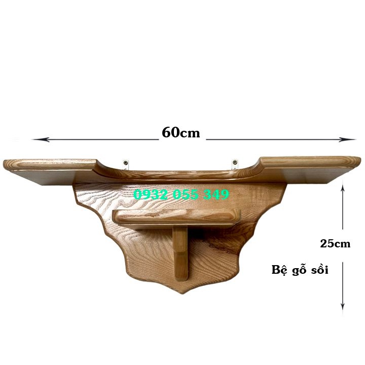 Bộ bàn thờ Công Giáo - Kệ liên gỗ sồi - tượng cao 40cm -bàn thờ treo tường đẹp