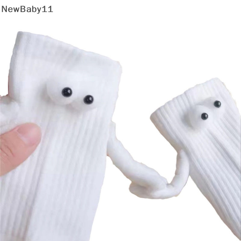 1 Đôi Vớ Xỏ Ngón Bằng Vải cotton Thoáng Khí Thoải Mái In Hình Đôi Mắt Hoạt Hình Dễ Thương Có Nam Châm Dành Cho Cặp Đôi