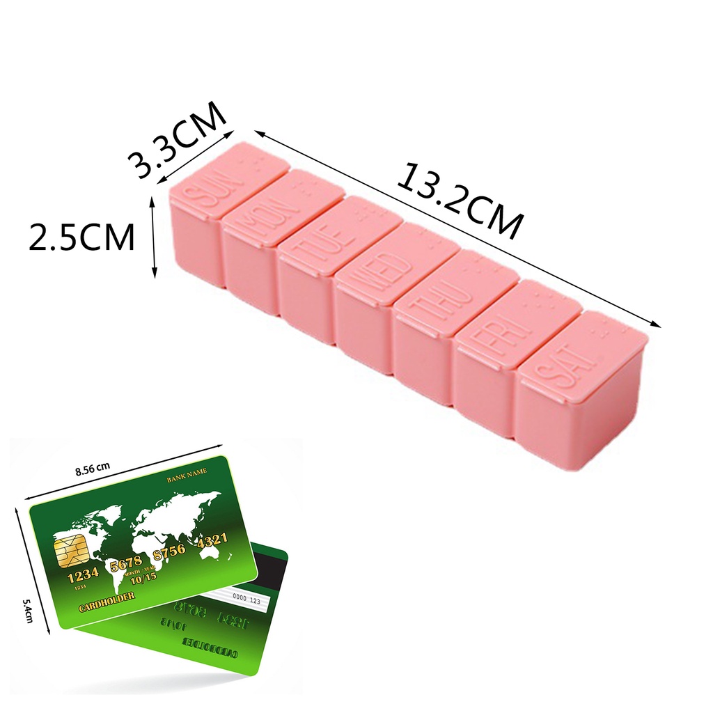 1 Hộp Đựng Thuốc 7 Ngày Giá Đỡ