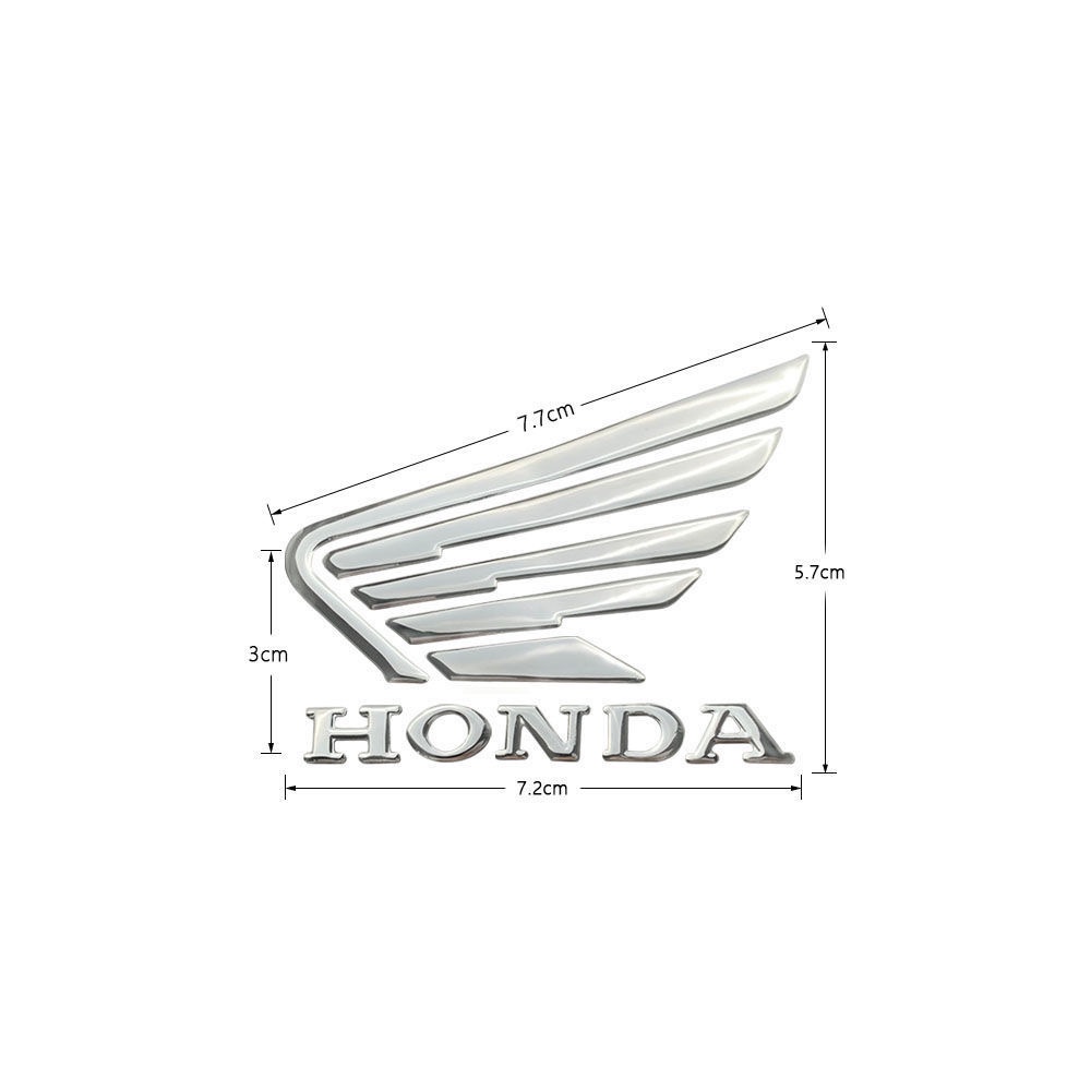Set 2 Miếng Dán logo 3d Chống Thấm Nước Trang Trí Bình Xăng Xe Mô Tô honda click 125 125i click150i 150