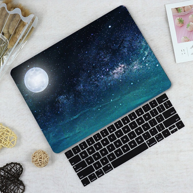 New starry night for macbook 2023 Air 15 A2941 Pro 14 2021 A2442 Air 13 2020 Case A2289 A2337 A2338 M1 A2179 Retina 13 Touch Bar 2019 Air 13 A1932 With Keyboard Cover Dust Plugs PO