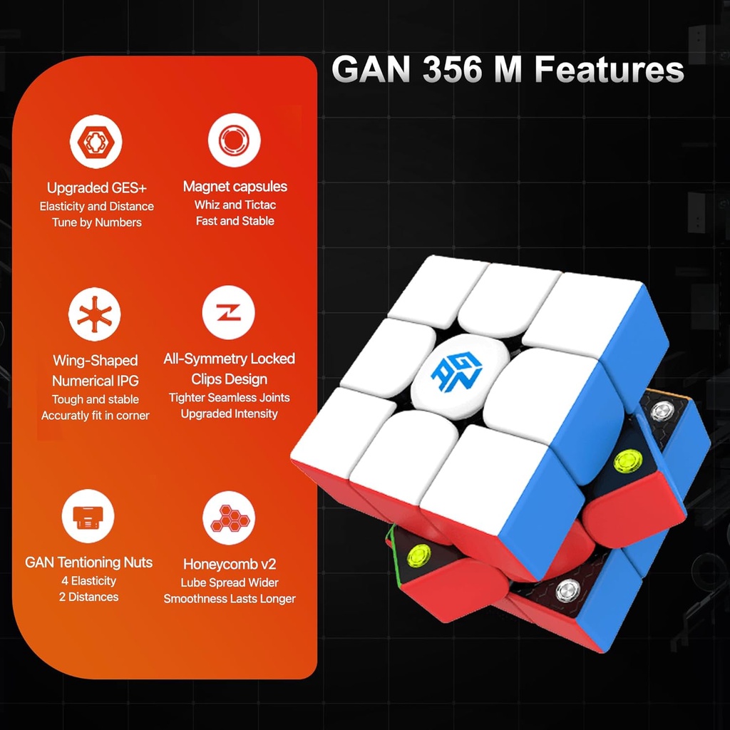 Khối Rubik 3x3 356 m lite verion 3x3 Từ Tính Đồ Chơi Cho Bé